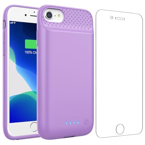 Feob Coque Batterie pour iPhone 8/7/6s/6/SE(2022/2020)【Mince mais Puissant 7000mAh】Coque Rechargeable Batterie Externe Chargeur Portable Coques...