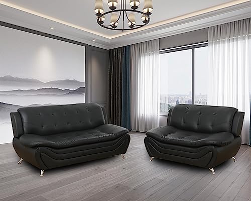 Modern Living Room Furniture Set,Leather Sofa Set for Living Room,Leather