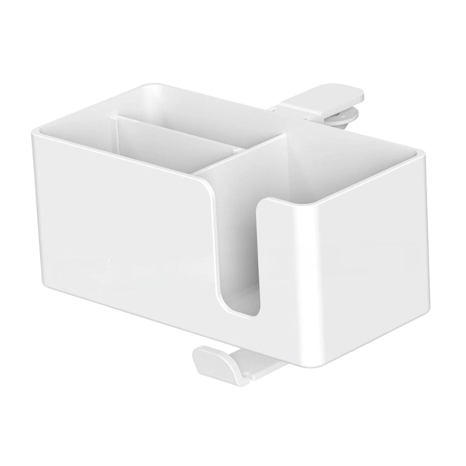 MagiDeal Portaoggetti Da Scrivania, Portabicchieri, Portapenne, Portaoggetti con Gancio per Cuffie, Bianco