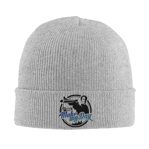 Gorra de béisbol Make My Day Dirty Harry Gorras de punto Gorros de mujer para hombre Gorro de invierno Clint Eastwood Héroe de película Killer Gorra de melón de ganchillo Regalo de cumpleaños