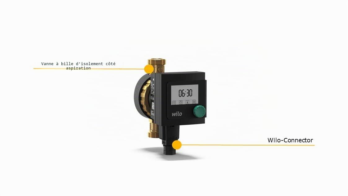 Wilo Star-Z Nova T Star-Z Nova T Pompe de circulation d'eau potable haute efficacité, coureur humide, longueur 138mm, G1