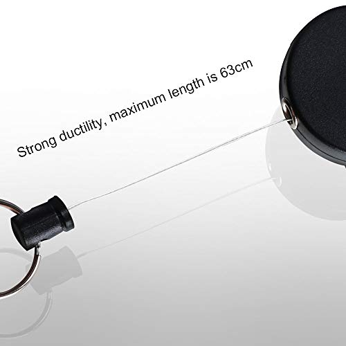 FOGAWA 3Pcs Porta Badge Retrattile Portachiavi