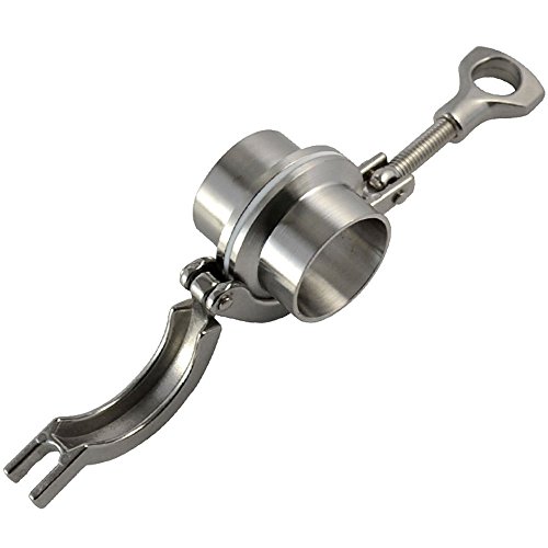 Sus Ss 316 Stainless Steel Tri Clamp Set 2Pcs 51Mm 2" Od Sanitary Weld Ferrule + 2" Tri Clamp + 2" Ptfe Gasket #TOP1