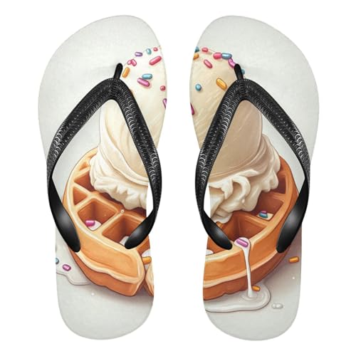 STAYTOP Delicious Ice Cream Flip Flops Sandals of Men's & Women's,Sandals Beach Slippers Shower Slides