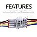 12 Pin Connector Waterproof Electrical Connector Plug Automotive Wire Pigtail Cable for Car Vehicle Motorcycle, Trucks, Boats, Trailers, Electric Vehicle, Household Yard Lighting Systems(12 Pin)