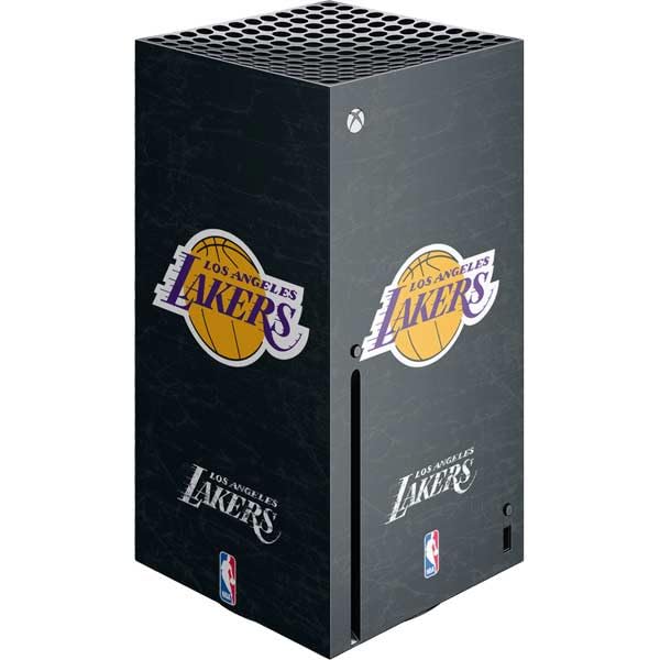 Skinit Decal Gaming Skin Compatible with Xbox Series X Console - Officially Licensed NBA Los Angeles Lakers Black Primary Logo Design