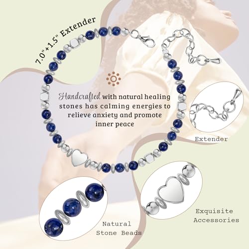 Friendship Bracelet Gifts for Women - Inspirational Natural Stone Bracelet for Women - Birthday Christmas Day Graduation Gifts for Friend, Sister, Bestie, BFF3