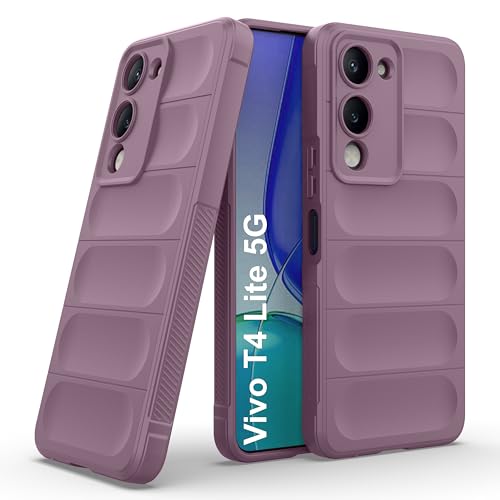 Image of Zapcase Back Case Cover for Vivo T4 Lite 5G | Compatible for Vivo T4 Lite 5G Back Cover | Liquid Silicon Magic Case with Camera Protection | Lavender