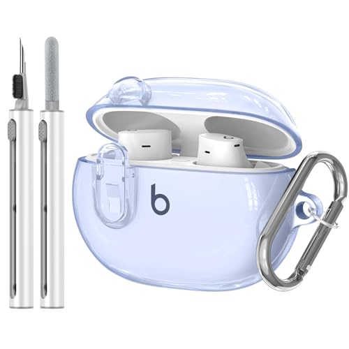 Housse Beats Studio Buds antichoc transparente incluant un kit de nettoyage pour étui sans fil