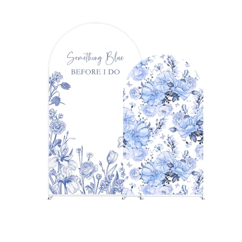 Funda para arco de fondo azul 4X7.2ft miniatura 3