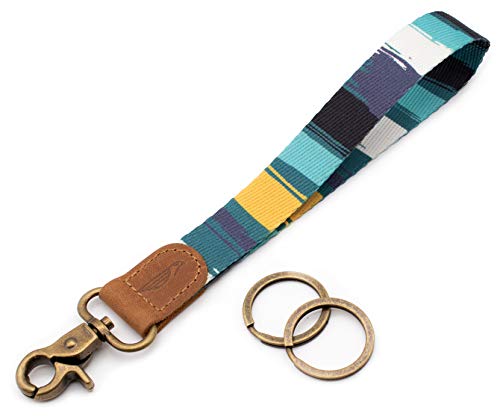Image of POCKT Keychain Wristlet for Women and Men, Cute Wrist Lanyard for Keys, Short Key Chain Strap for Car Keys, Wallet, ID Badge & Phone | Brush