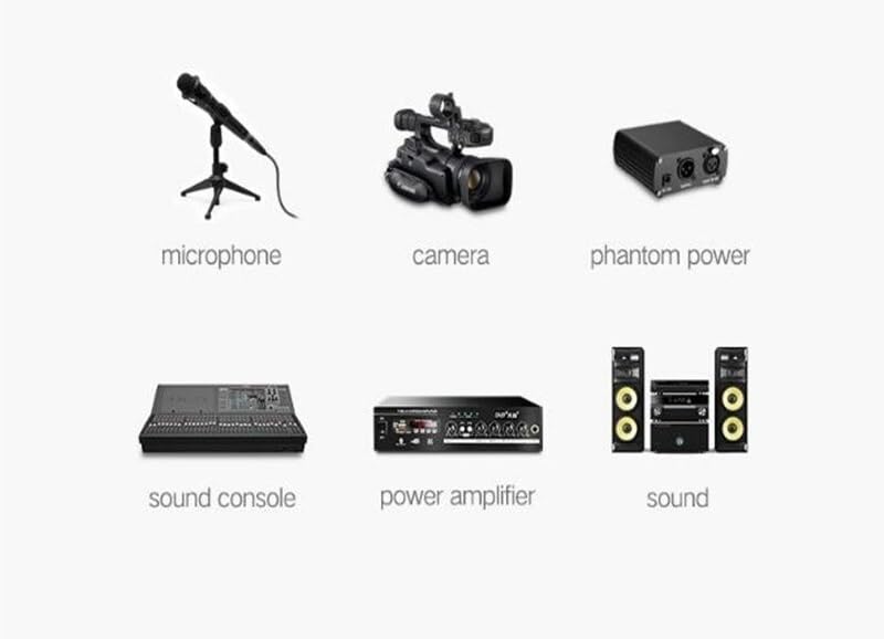 Cavo XLR per microfono, da maschio a femmina, adattatore audio