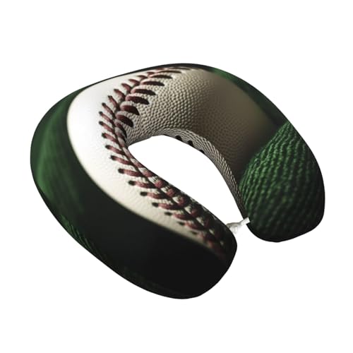Almohada de viaje de poliéster negra cuello ergonómica miniatura 2