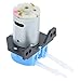 Mini Right Angle 12V DC Peristaltic Liquid Pump Metering Pump Hose Dosing Peristaltic Pump For Analysis, Water Treatment (Blue)