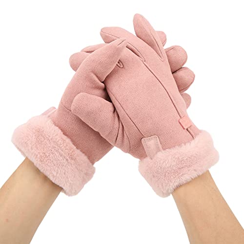 Calentador de manos rosa para esquí y caminar al aire libre con pantalla táctil USB 3