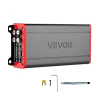VEVOR Autoverstärker 4-Kanal, Endstufe Klasse D Überbrückbar, Max. 4 x 272 W an 4 Ohm / 4 x400 W an 2 Ohm, Hochleistungsverstärker für SUVs Pickups Geländewagen Mehrkanal-Audioverstärker