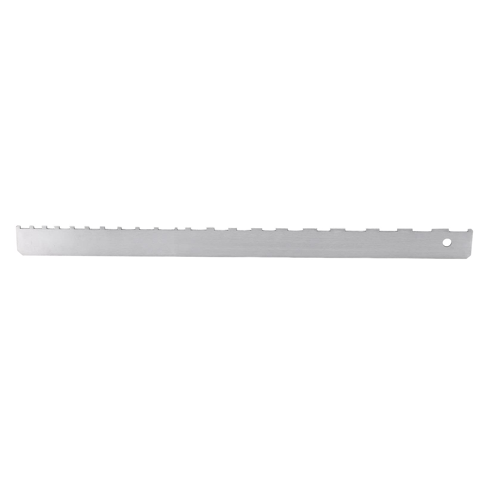 Règle Crantée Manche Guitare En Aluminium - 43x3 Cm Pour Luthier - Mesure Sillet, Rayon, Action - Basse, Folk, électrique