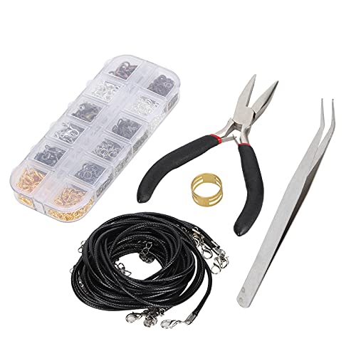 Anel para fabricação de joias, anel faça você mesmo, fecho lagosta, joias para festas de aniversário