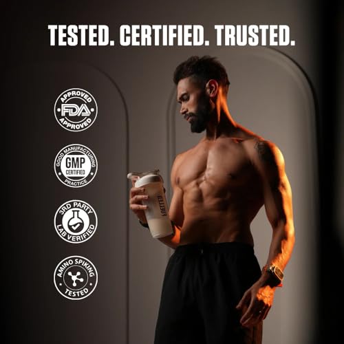 Image of FUELLED Whey Protein Powder Concentrate & Isolate with 24 g Protein, 5 g BCAA (4 kg, 120 Servings) Lab Tested (Hazelnut Cold Coffee)