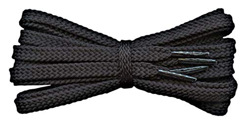 Fabmania Strong black replacement trainer shoelaces - Length 120cm