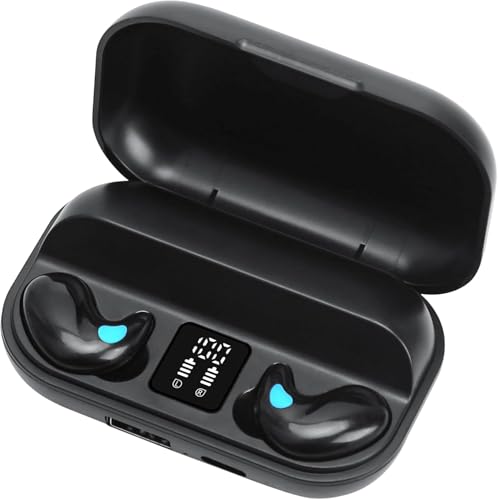 Mini Unsichtbare Kleinste Kopfhörer Bluetooth in Ear kabellos zum Schlafen Wireless Sleep Earbuds Noise Cancelling Kopfhörer für Kleine Ohren Schlafkopfhörer Seitenschläfer Schwarz