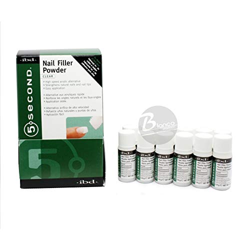 IBD 5 Second Nail Filler Powder - Clear 4 g 12pc Dsply