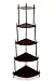 Frenchi Home Furnishing 5-Tier Corner Stand, Dark Cherry
