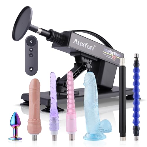 Sex Machine Fuck Machine for Women with Suction Cups Adapter Dildo Machine with Remote Controller Thrusting Sex Machine with 3XLR Connector Sex Toys with 8 Accessories