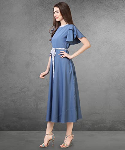 Image of QIQI Women's Crepe A-Line Maxi Casual Dress