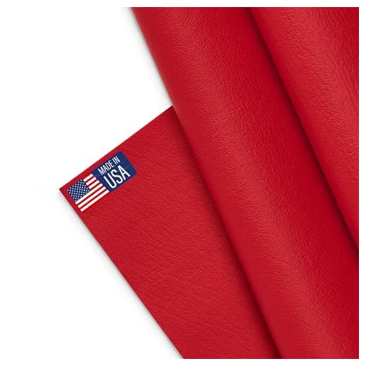Marine Vinyl Fabric, 5 Yard Roll, Red