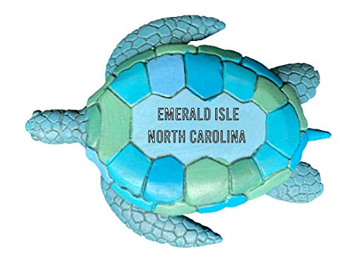 Imán decorativo tortuga verde pintado a mano 3 pulgadas miniatura 1