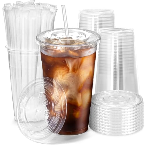 Fit Meal Prep 24 oz Cups With Lids and Straws