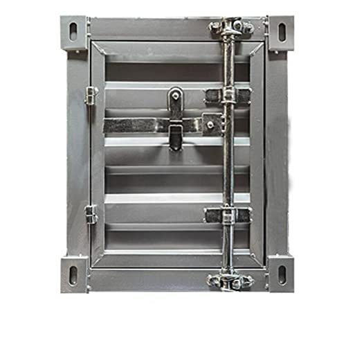 Grauer Beistelltisch/Nachttisch, abschließbarer Blechschrank, Industriestil, Behälter, Spind, Eisen, Kunst, Sofa, Metall, Beistelltisch, Ecktisch, Telefontisch, Dekoration, Möbel/linke Tür Cover