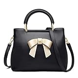 Leather Satchel Handbags for Women, Cow Leather Lady Mini Tote Bag with Adjustable Shoulder Strap Bo