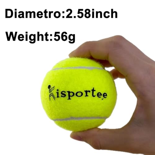 kisportee Tennis Balls, 12 Pack Advanced Tennis Ball Practice Balls, Tennis Balls for Dog, Come with Mesh Bag for Transport, Good for Beginner Training Tennis Ball - Image 3