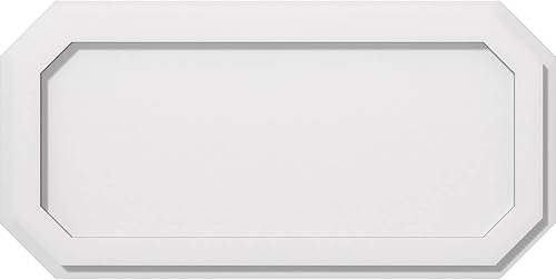 Miniatura 58 de Ekena Millwork CMP36X18ED-03000 Medallones de techo de uretano contemporáneo de PVC de grado arquitectónico Emerald 36"W x 18"H x 3"ID x 12 1/2"C x