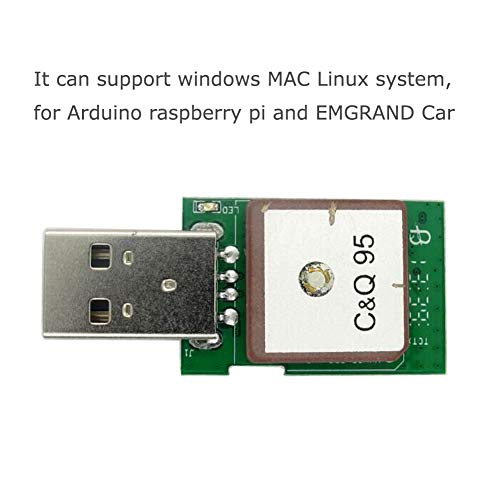 Stemedu VK172 USB GPS Dongle Module Vk-172 GPS/GLONASS USB Navigation, Works for Stratux Windows 10 Linux Mac, for Arduino Raspberry PI Google Earth