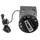 Interruptor Tallo Indicador Faro Ajuste para MK4 1C0941531 3BD941531, módulo de Sensor de luz de interruptor de Control de lámpara de faro automático Interruptor de iluminación