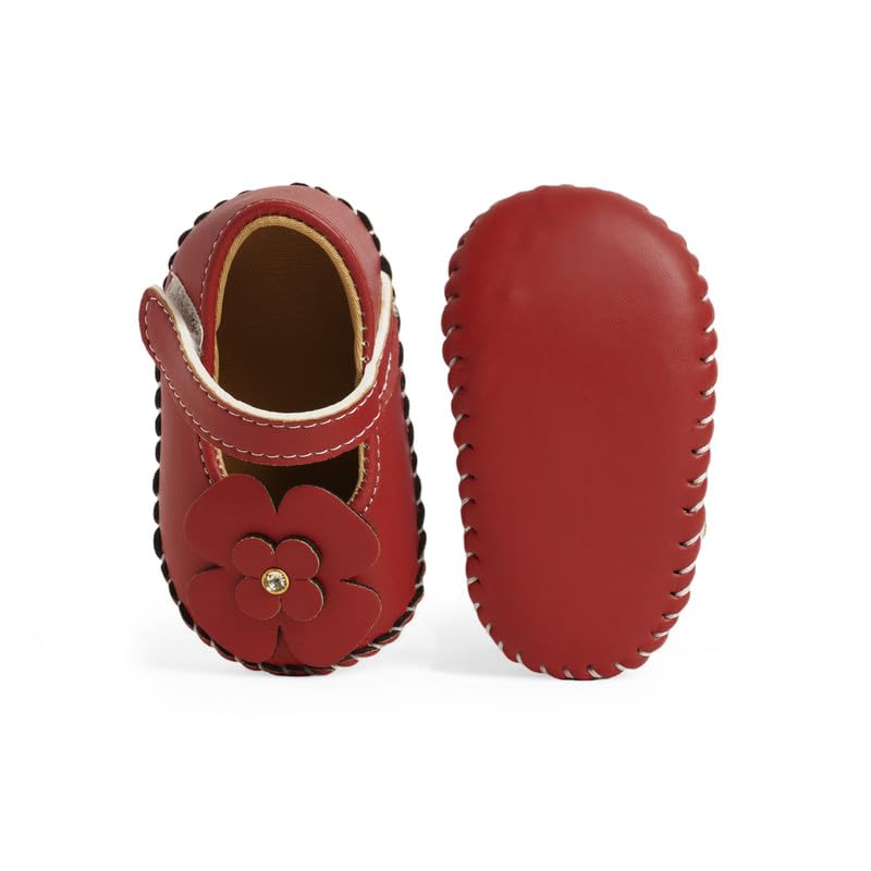 CHIU Present Plain Big Flower Belly Shoes For Baby Girl's 5 41nFbTMrkjL