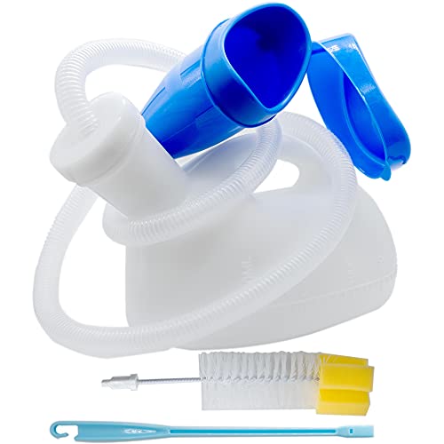 Urinals For Men And Women, 2000Ml Portable Urinal Spill Proof Thick Firm Female Male Pee Bottle Urine Collection Container For Elderly Incontinence Home Hospital Emergency Camping Car Travel (White) #TOP12