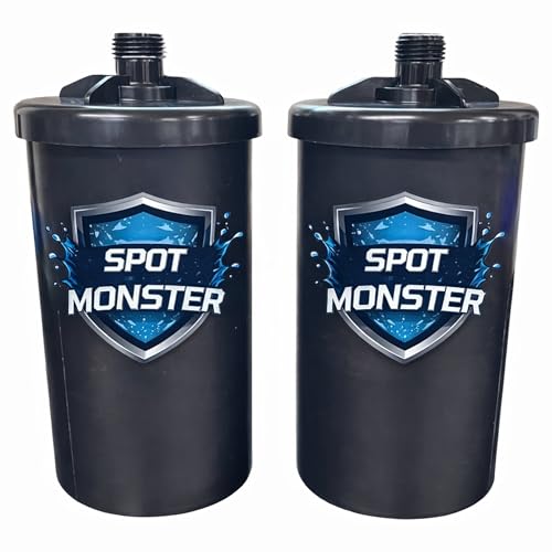 New Spot Free Water Filters for Car Washing Removes TDS for Spotless Rinse No Water Spots Garden Hose Deionized Rinse Filter for Cars Boats Windows & RVs Wall Mount or Portable Use Twin Pack