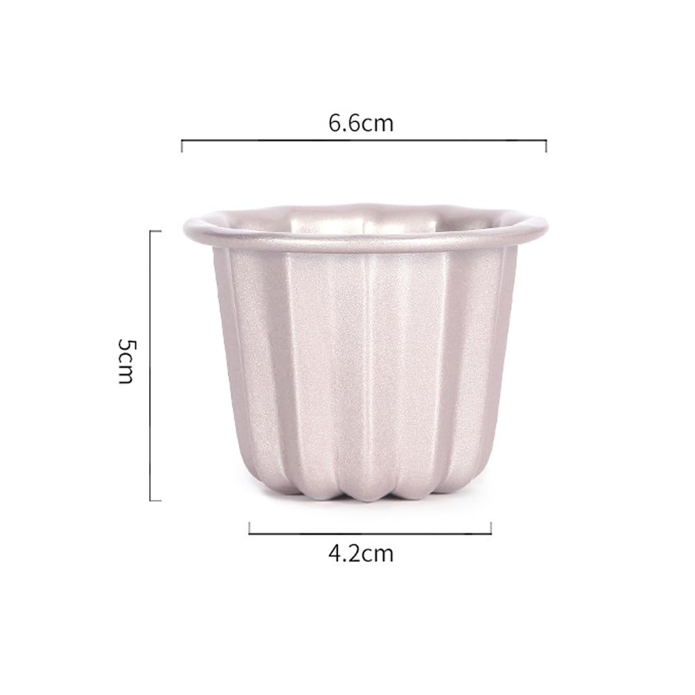 4pcs / 8pcs Canele Formen Kuchen Pfanne Antihaft Muffin Backformen Cupcake Pfanne 2,5 Zoll Kohlenstoffstahl Gebäck Form Home Oven Backen Werkzeuge (8)