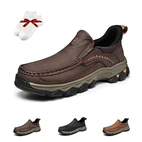 Enjerr Orthopedic Shoes Men, Outdoor Hands-Free Slip-On Waterproof Orthopedic Shoes