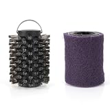 2 Pack Electric Grill Brush Replacement Heads, Stainless Steel & Scouring Pad BBQ Grill Cleaning Brush Heads...