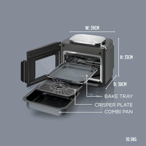 Image of Ninja Combi 12-In-1 Multi-Cooker, Oven & Air Fryer, 12 Cooking Functions, Make 15 Minute* Family-Size Meals, Includes Bake Tray, Pan, & Recipe Guide, Grey, SFP700UK