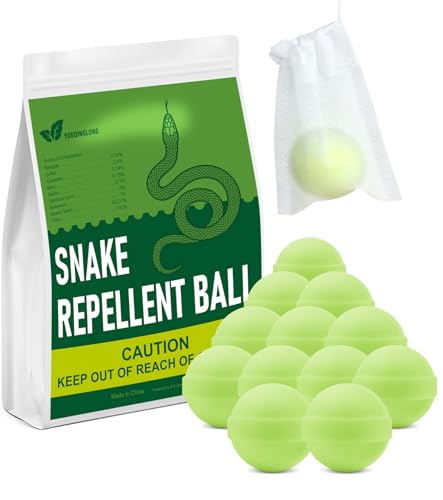 YUEQINGLONG 12 Pack Snake Be Gone for Yard Powerful Pet Safe Moth Balls for Lawn Garden Camping Fishing Home to Repels Snakes and Other Pests