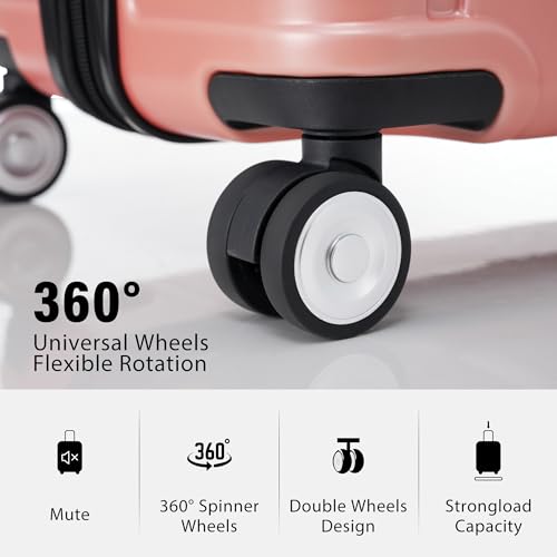 Luggage Sets, Pink, One Size2