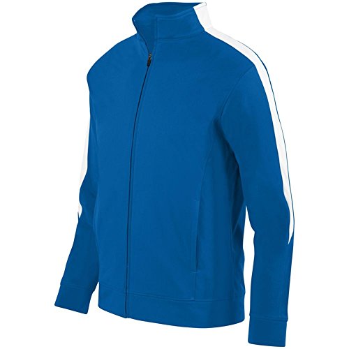 Augusta Activewear Youth Medalist Jacket 2.0, Royal/White, Medium