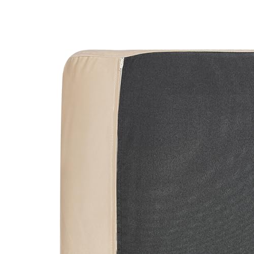 Poltrona Moderna In Velluto Beige Con Gambe Nere Stile Retrò Moderno - 8