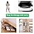 elfinrm Folding Telescoping Ladder Aluminum Extendable Ladder 14.5FT Collapsible Ladder One Button Retraction Ladder Multi-Use, 330 Lb Capacity